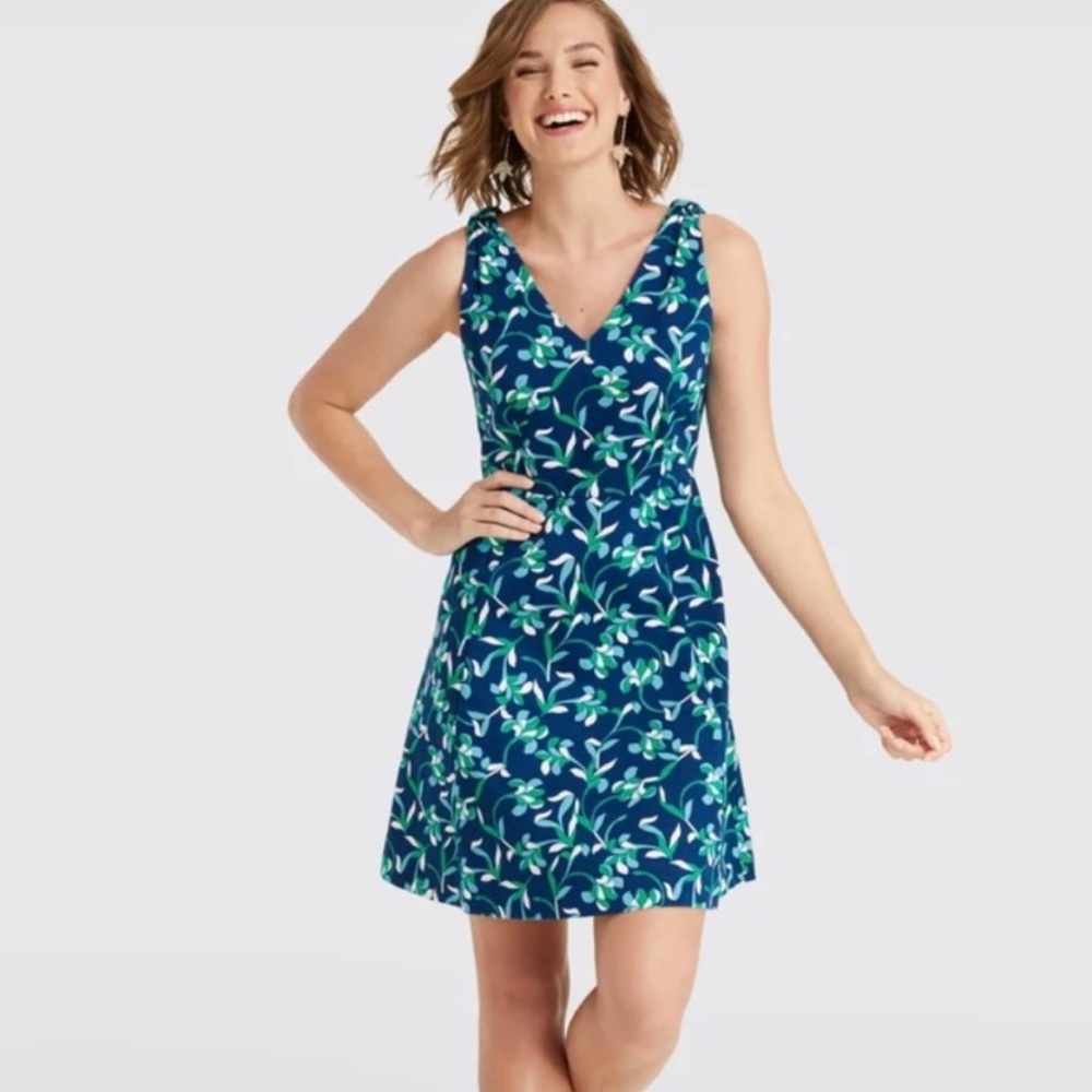 Draper James Blue Floral Dress